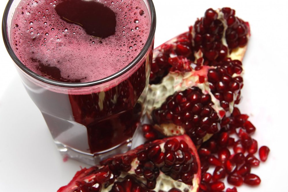Health benefits from drinking pomegranate juice