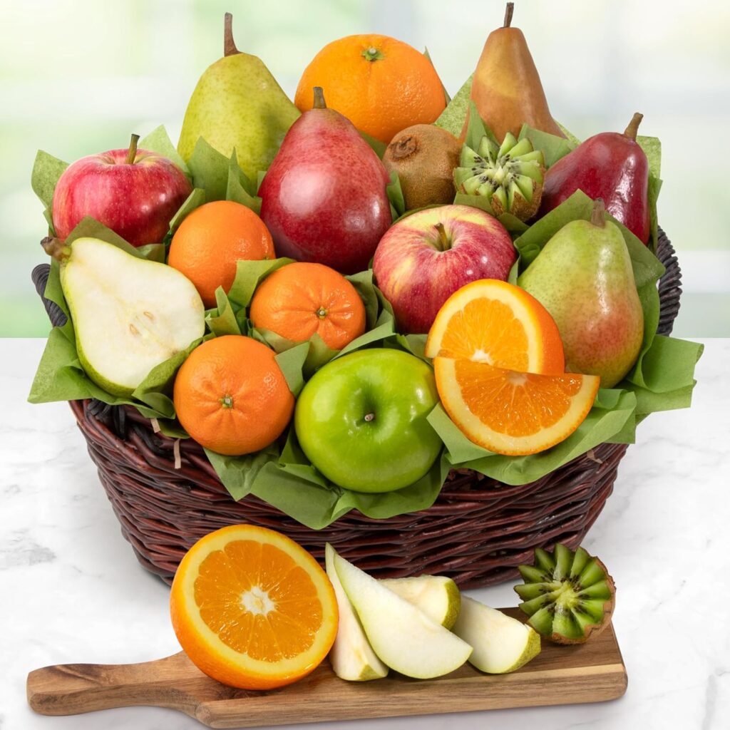 A Gift Inside Harvest Gold Fruit Basket