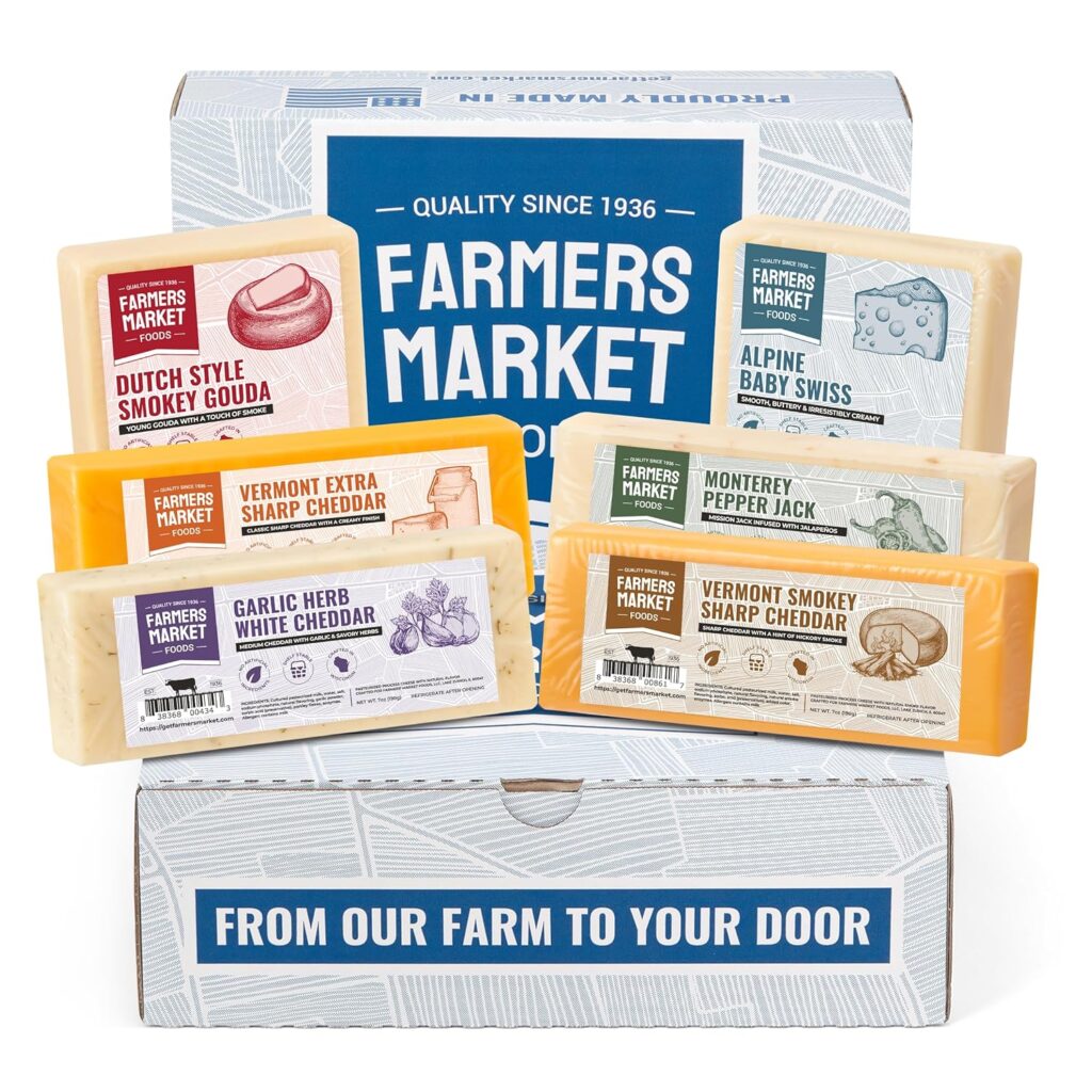 Farmers Market, Gluten Free, Keto, Paleo, Low Sodium, Zero Sugar, Wisconsin Cheese Gift Sets: 5 Delicious Gift Baskets for Food Lovers